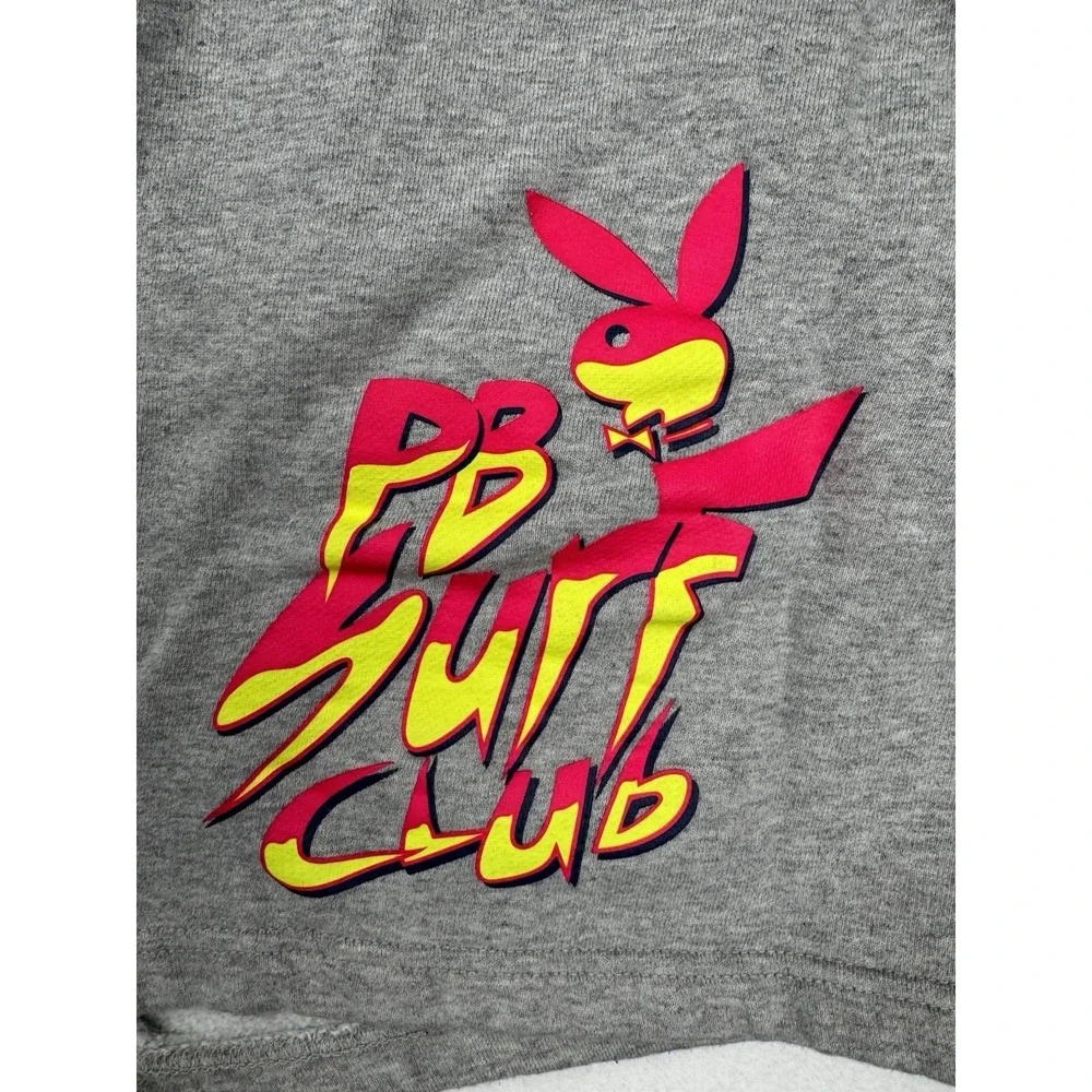 Playboy By PacSun PB Surf Club Gray Sweat Shorts XL